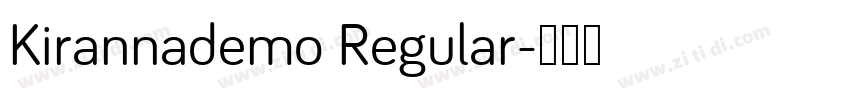 Kirannademo Regular字体转换